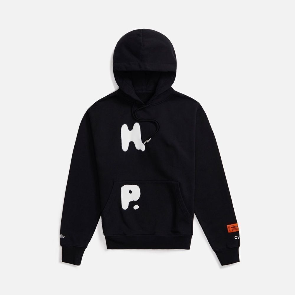 NEW- Heron Preston- Black Hoodie Heron- Size Small